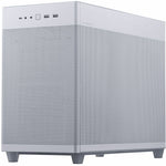 Asus AP201 ASUS PRIME CASE TG Computer Case - Micro ATX, Mini ITX Motherboard Supported - Tower - Tempered Glass - White - Left view