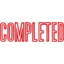 X-Stamper 1026 Completed Red (Each)