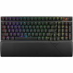 Asus ROG Strix Scope II 96 Wireless Gaming Keyboard - Compact - Wired/Wireless Connectivity - USB 2.0 Type A Interface - RGB LED - Black - Top view