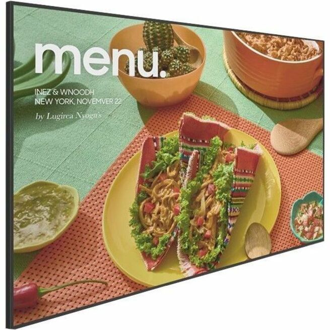 Samsung QH75C 74.5' LCD Digital Signage Display - 24 Hours/7 Days Operation - Right view
