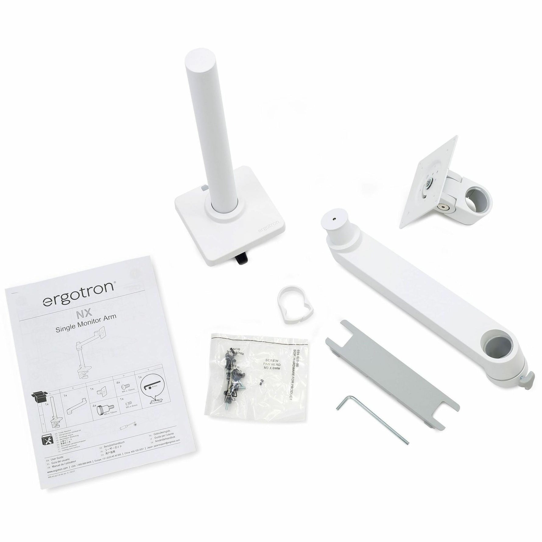 Ergotron Mounting Arm for Monitor, LCD Display - White - Alternate view 9