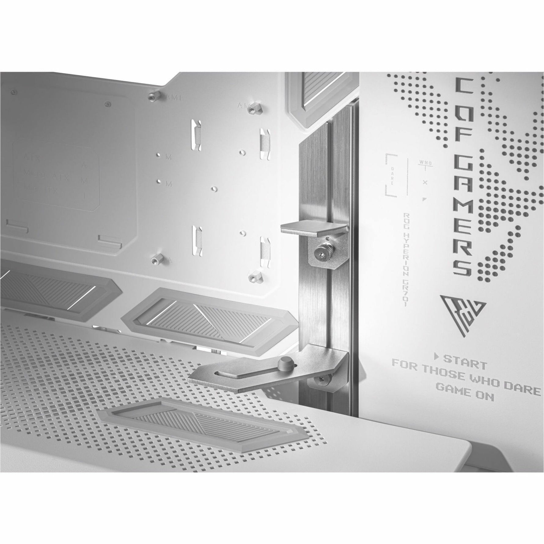Asus ROG Hyperion GR701 Computer Case - EATX, ATX Motherboard Supported - Die-cast Aluminum Alloy, Aluminium, Metal, Tempered Glass - Alternate view 6