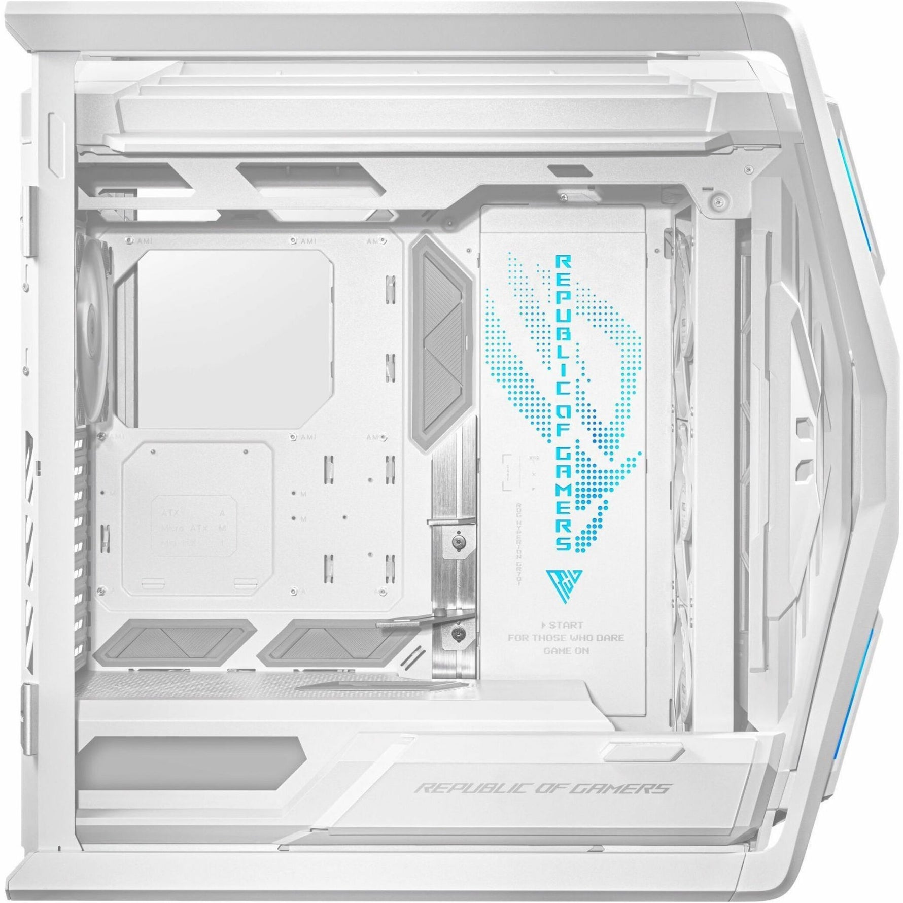 Asus ROG Hyperion GR701 Computer Case - EATX, ATX Motherboard Supported - Die-cast Aluminum Alloy, Aluminium, Metal, Tempered Glass - Alternate view 13