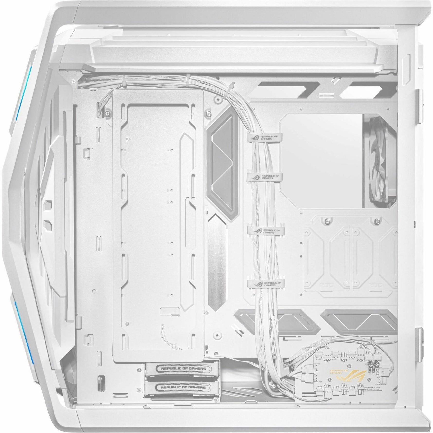 Asus ROG Hyperion GR701 Computer Case - EATX, ATX Motherboard Supported - Die-cast Aluminum Alloy, Aluminium, Metal, Tempered Glass - Alternate view 14