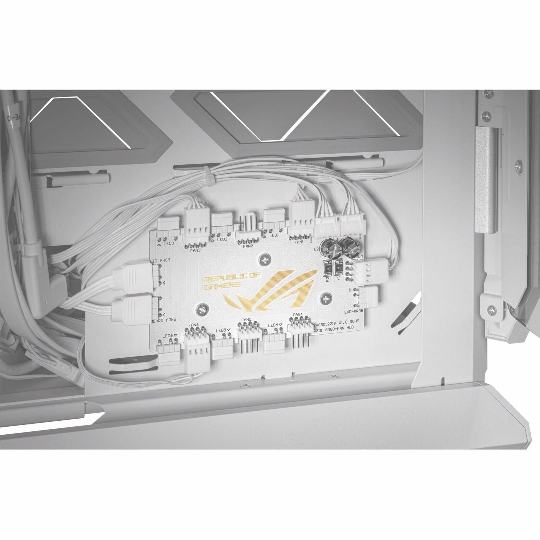 Asus ROG Hyperion GR701 Computer Case - EATX, ATX Motherboard Supported - Die-cast Aluminum Alloy, Aluminium, Metal, Tempered Glass - Alternate view 7