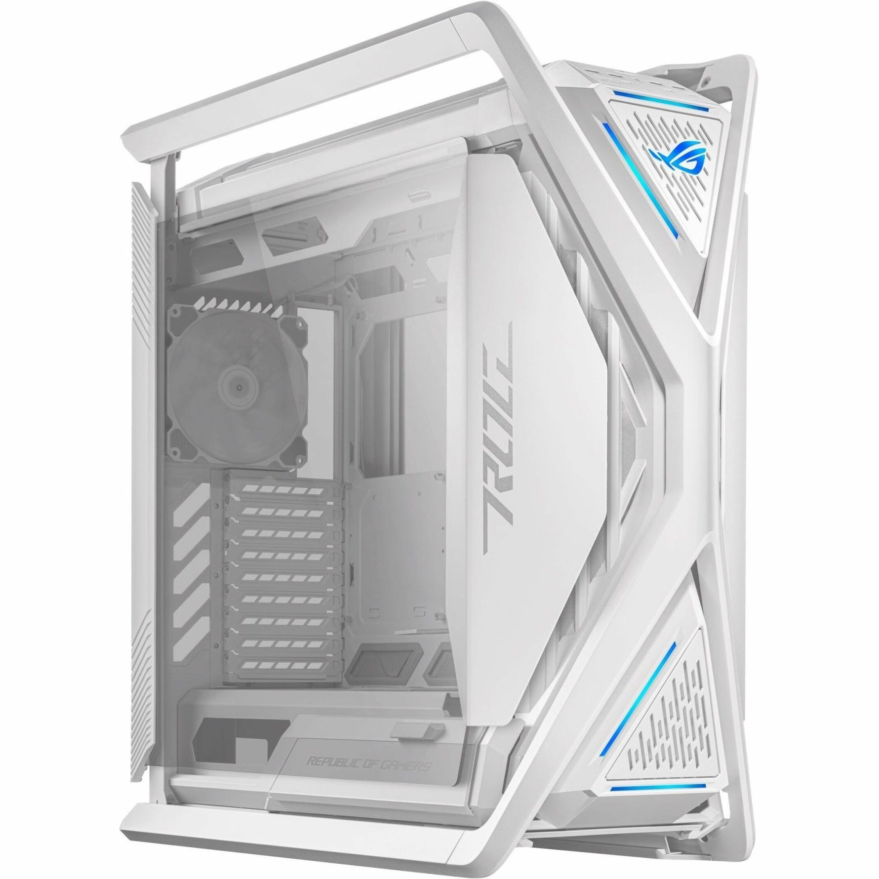 Asus ROG Hyperion GR701 Computer Case - EATX, ATX Motherboard Supported - Die-cast Aluminum Alloy, Aluminium, Metal, Tempered Glass - Alternate view 9