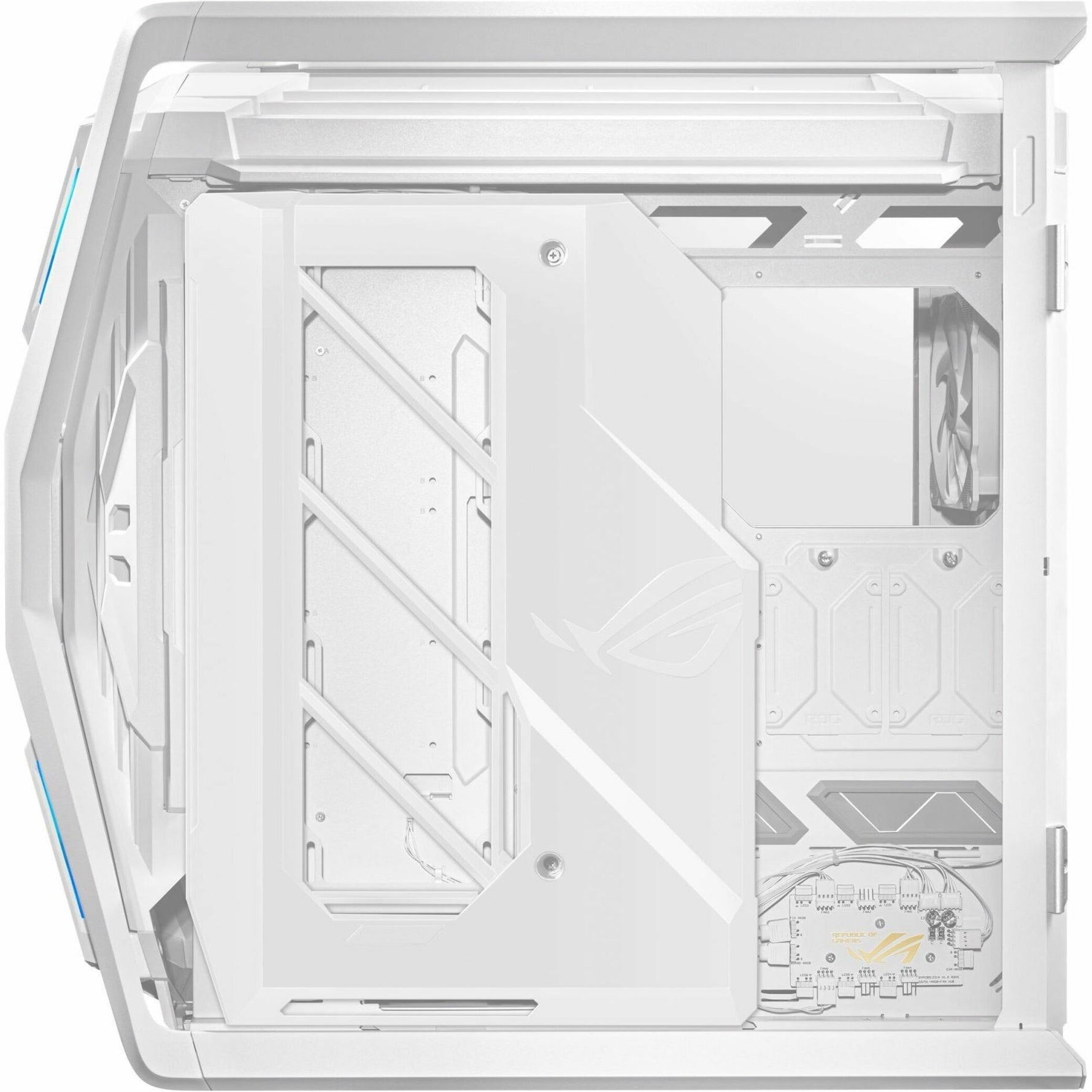 Asus ROG Hyperion GR701 Computer Case - EATX, ATX Motherboard Supported - Die-cast Aluminum Alloy, Aluminium, Metal, Tempered Glass - Alternate view 15