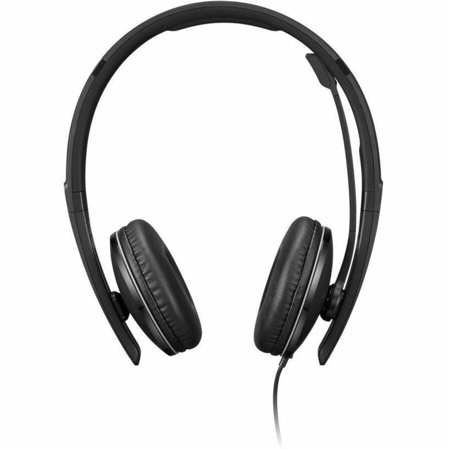 Lenovo Wired On-ear, Over-the-head Stereo Headset - Black