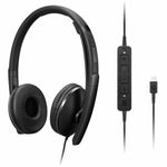 Lenovo Wired On-ear, Over-the-head Stereo Headset - Black