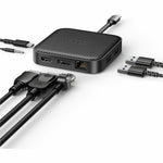 Targus HyperDrive HD583-GL USB4 Docking Station for Monitor, Notebook, Desktop PC - Black - Portable