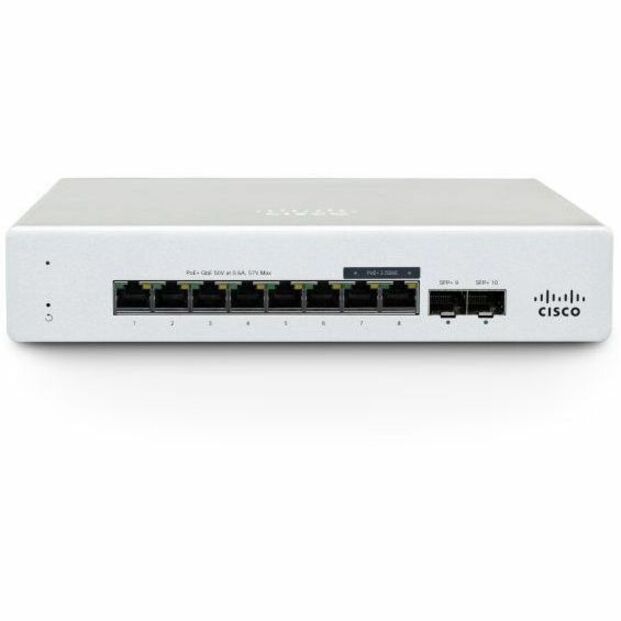 Meraki MS MS130-8-HW 8 Ports Manageable Ethernet Switch - Gigabit Ethernet - 10/100/1000Base-T, 1000Base-X