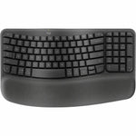Logitech Wave Keys for Business Keyboard - Compact - Wireless Connectivity - USB Type A Interface - Graphite - Top view