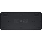 Logitech Signature K650 Keyboard - Wireless Connectivity - English - Graphite - Bottom view