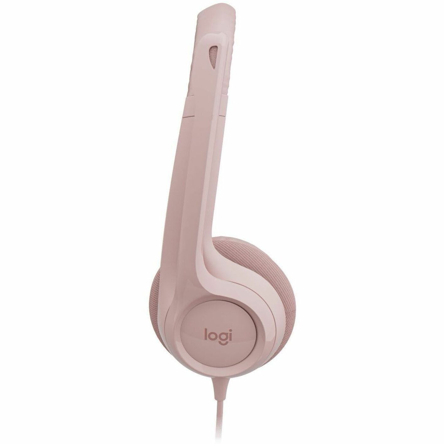 Logitech H390 Wired On-ear Stereo Headset - Rose - Right view