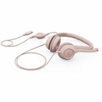 Logitech H390 Wired On-ear Stereo Headset - Rose - Bottom view