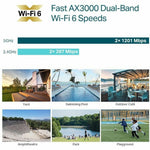 TP-Link EAP650-Outdoor Dual Band IEEE 802.11 a/b/g/n/ac/ax 3 Gbit/s Wireless Access Point - Indoor/Outdoor