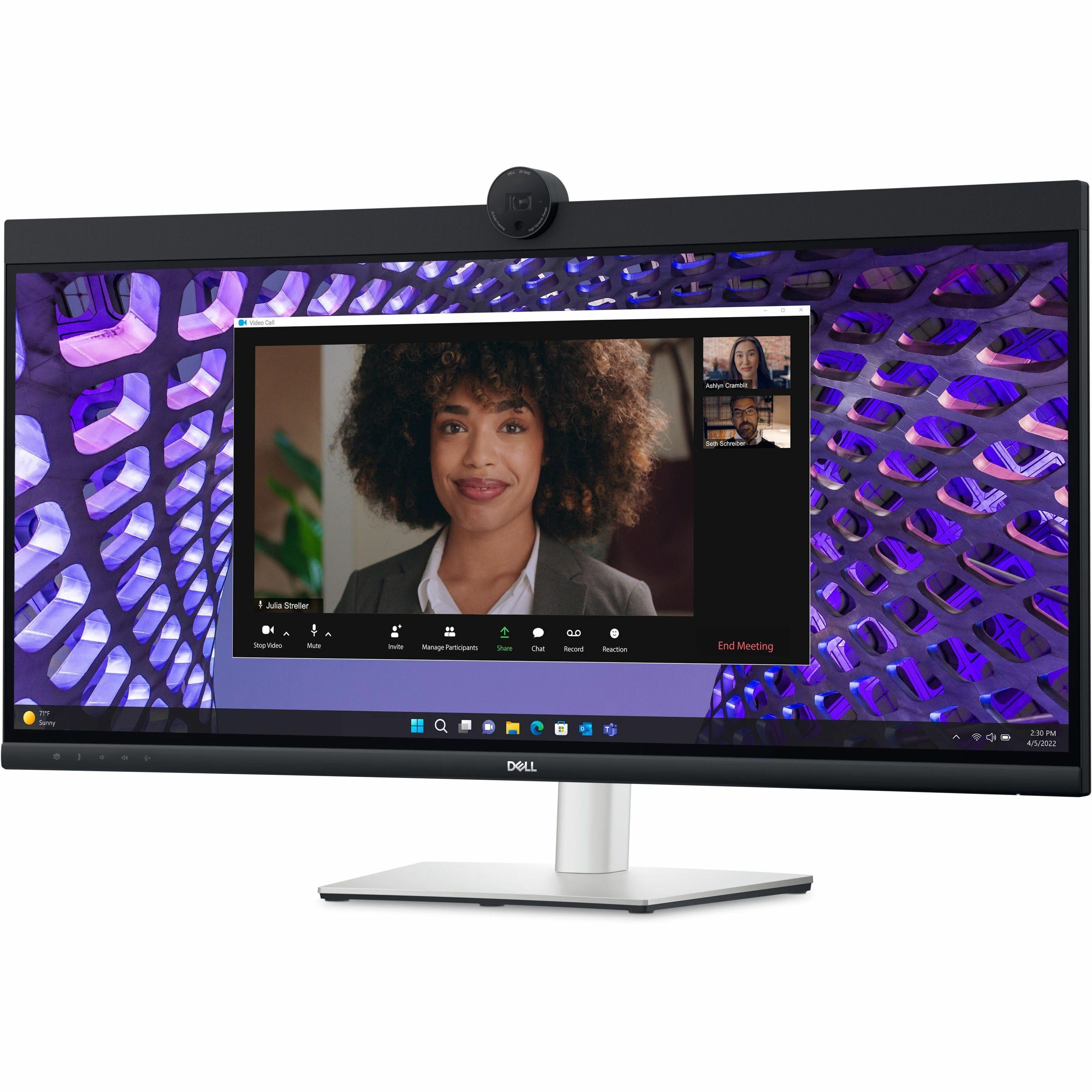 Dell P3424WEB 34' Class Webcam WQHD Curved Screen LED Monitor - 21:9