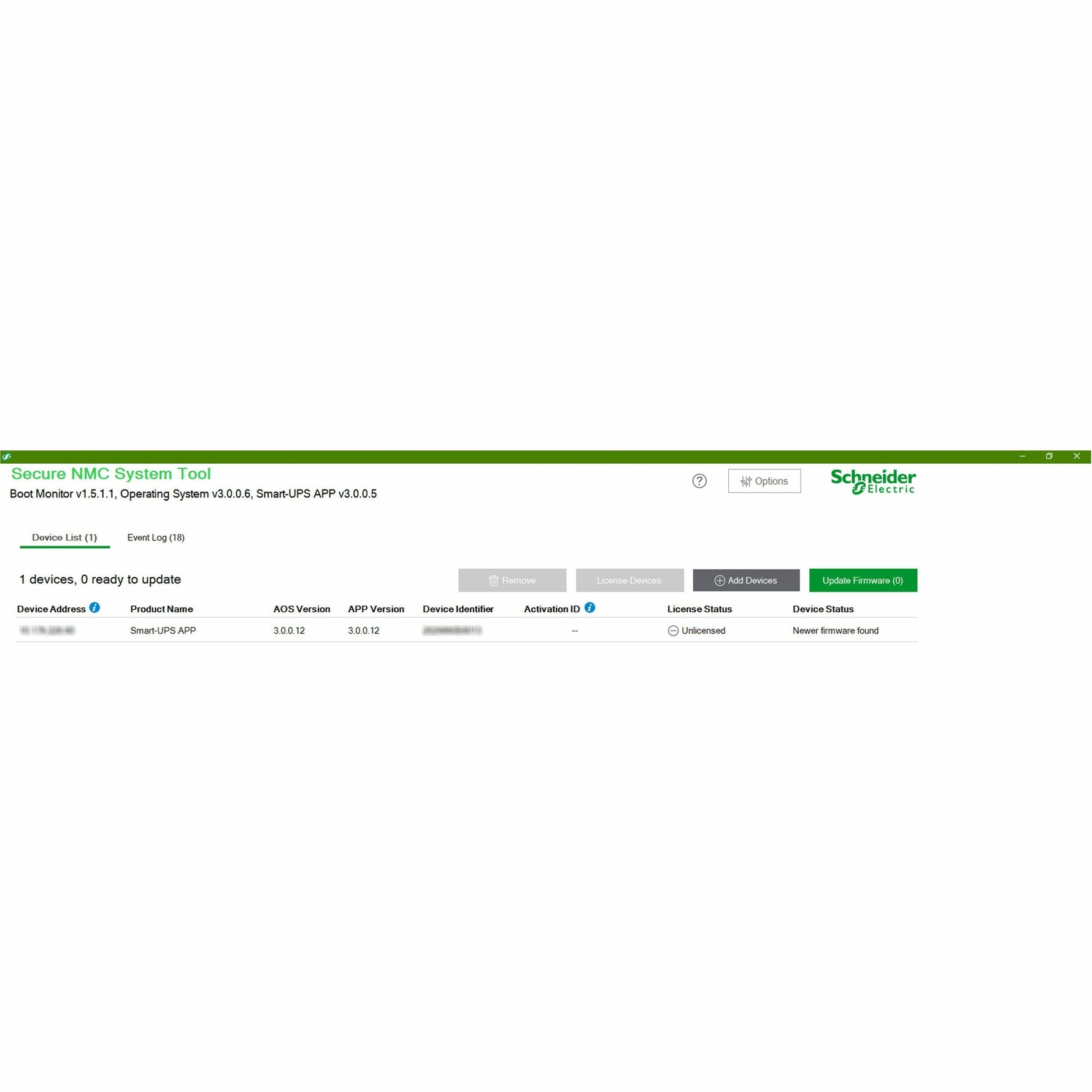 Schneider Electric Network Management Cards - License - 1 Device License - 3 Year