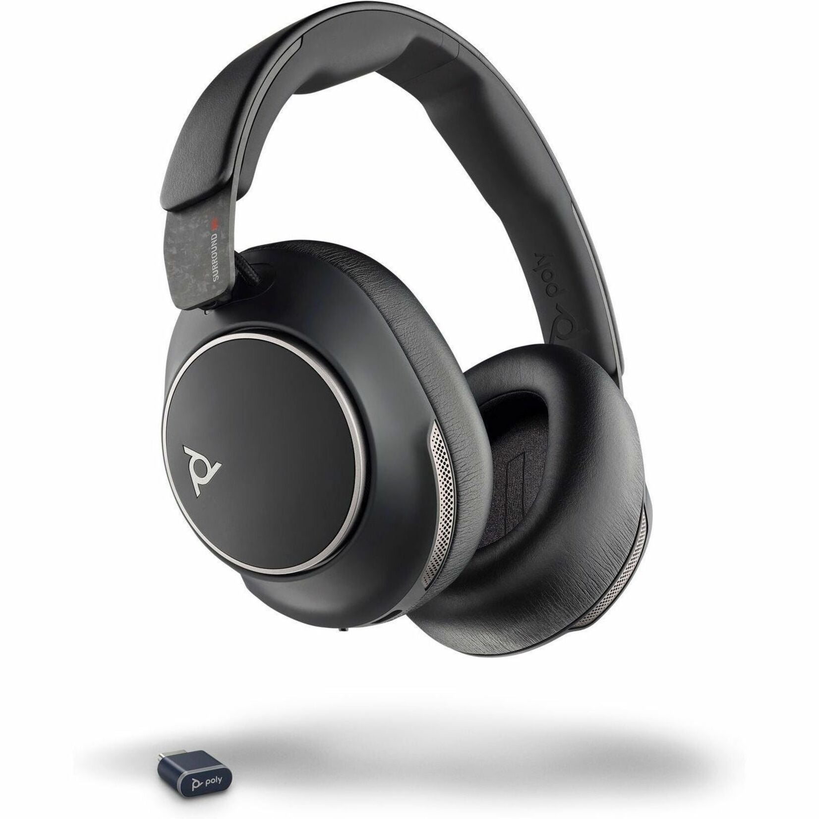 Poly Voyager Surround 80 UC Wired/Wireless Over-the-ear, Over-the-head, On-ear Stereo Headset - Black - Alternate view 14
