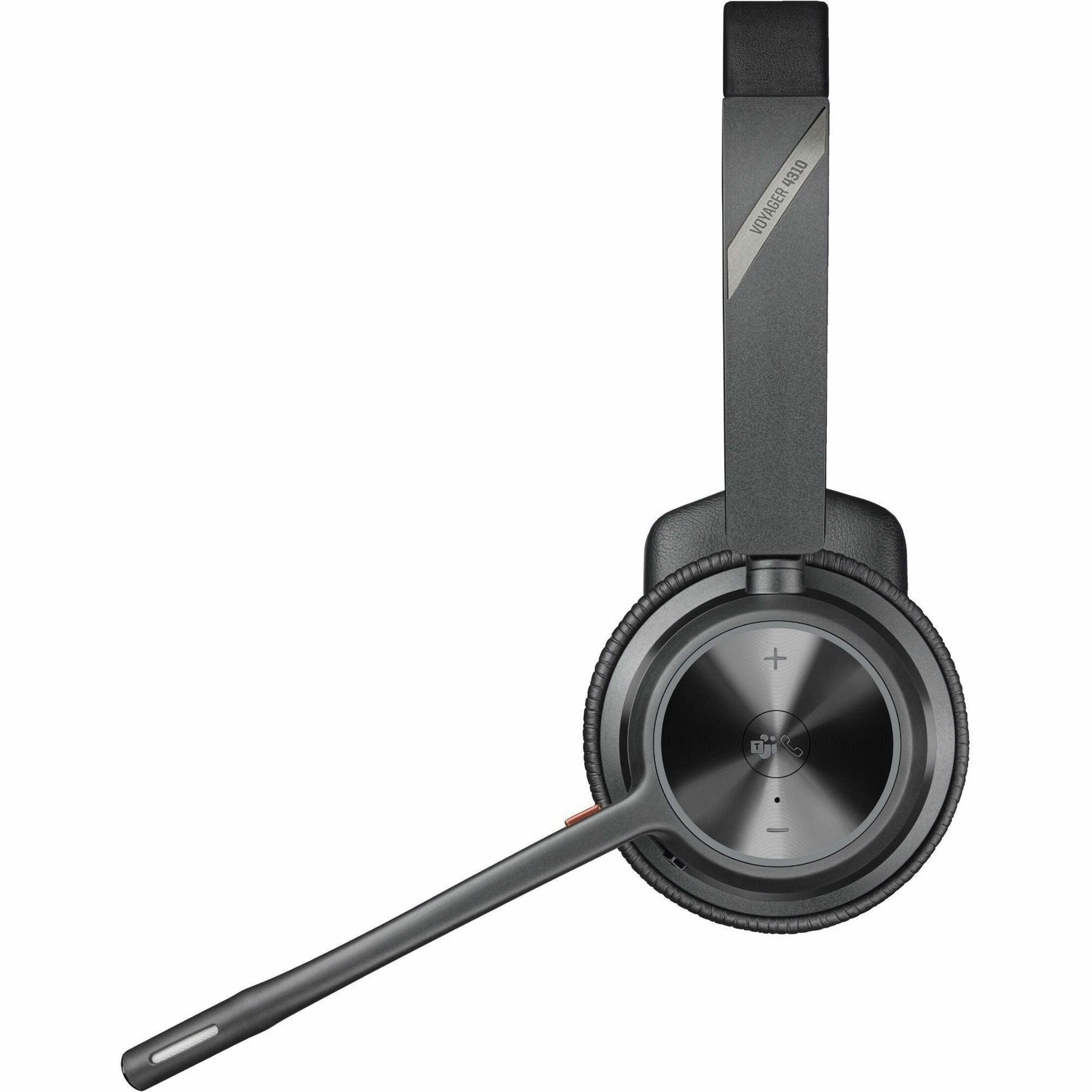 Poly Voyager 4300 UC 4310-M Wireless Over-the-head, On-ear Mono Headset - Black - Left view