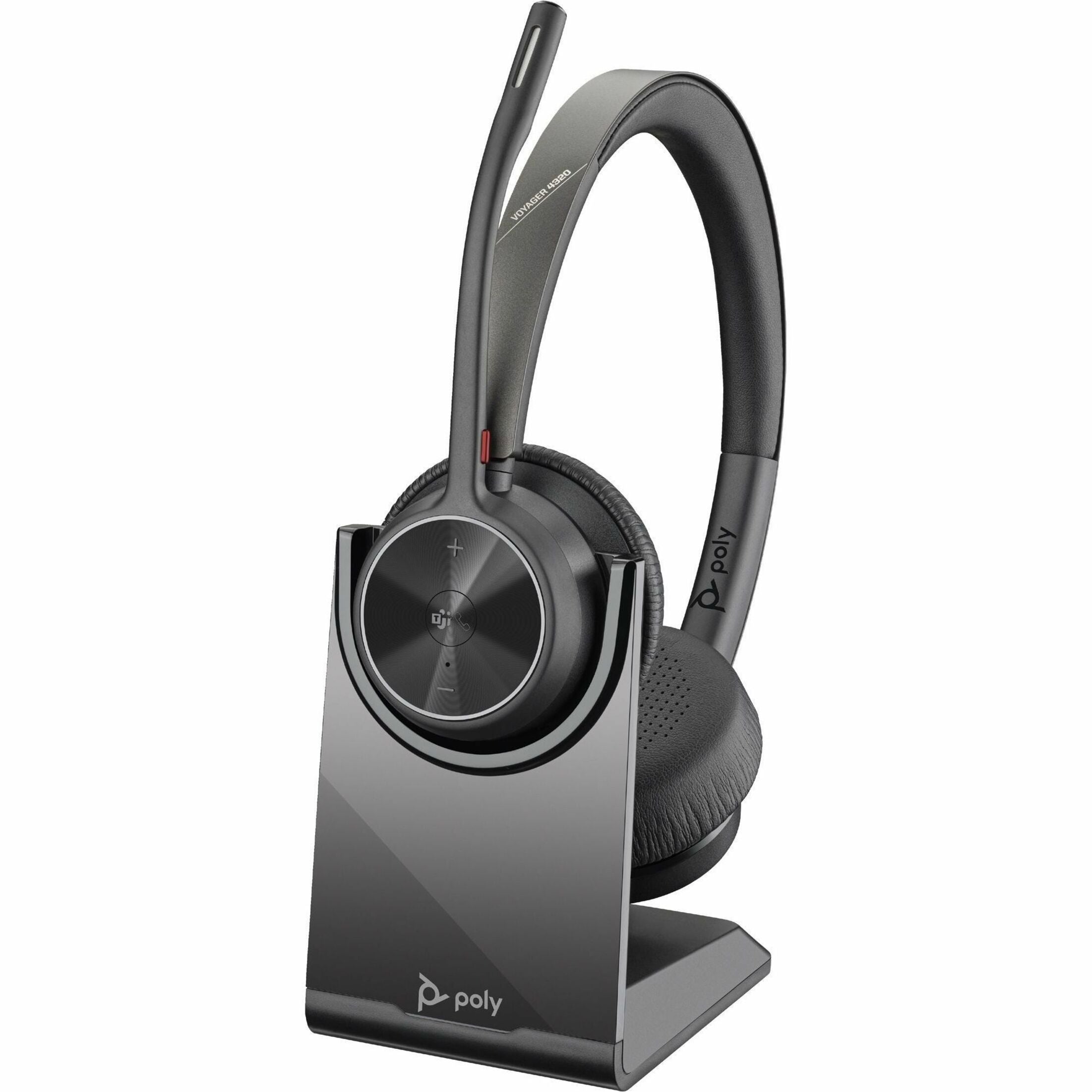 Poly Voyager 4300 UC 4320-M UC Wired/Wireless On-ear, Over-the-head Stereo Headset - Black