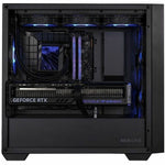 Asus ASUS A21 Case Gaming Computer Case - Micro ATX, Mini ITX Motherboard Supported - Mesh, Tempered Glass - Black - Right view
