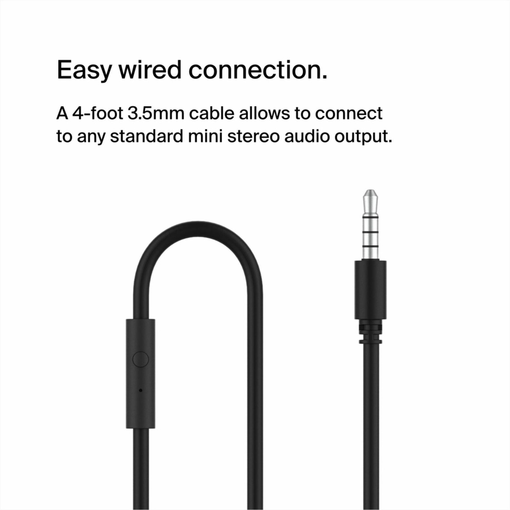 Belkin SOUNDFORM Mini Wired Over-the-head Stereo Headset - Black