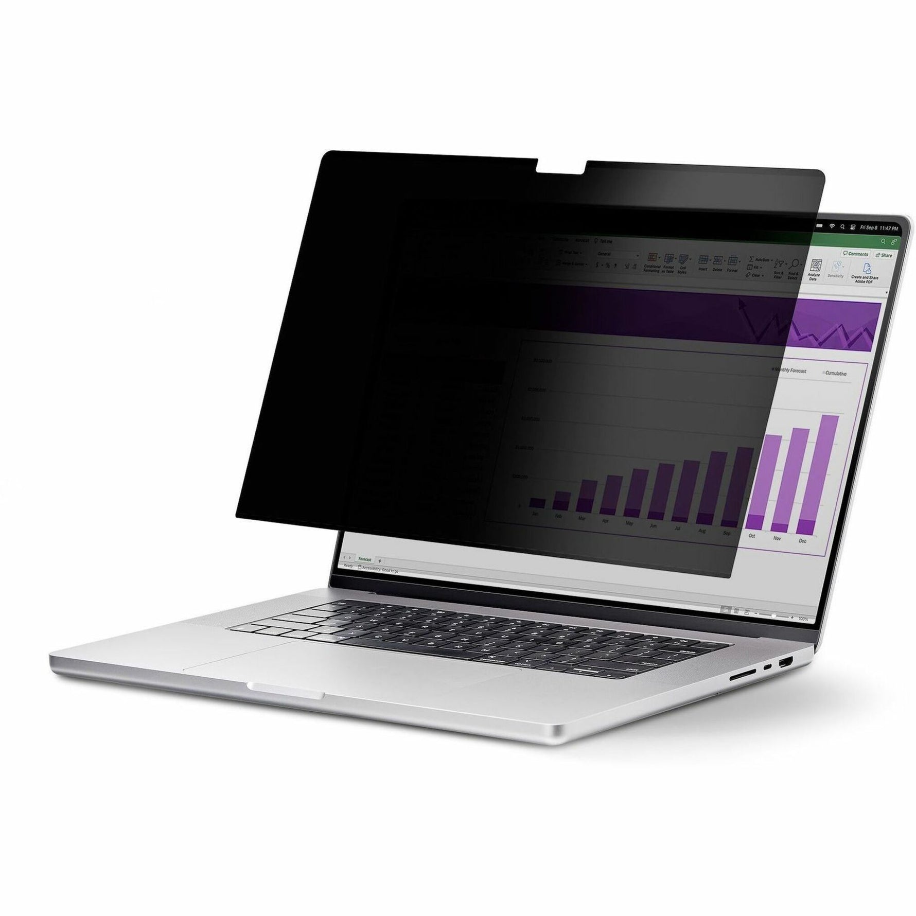 StarTech.com 15-inch MacBook Air 2023/2024 Laptop Privacy Screen, Removable and Reversible Anti-Glare Blue Light Filter, Magnetic