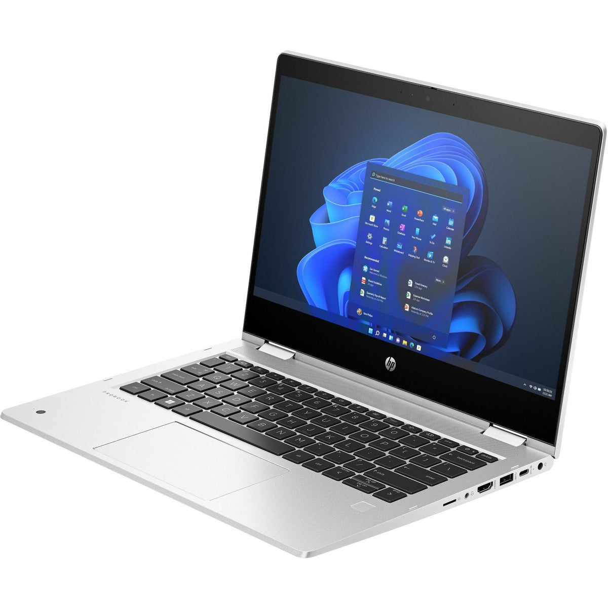 HP Pro x360 435 G10 13.3' Touchscreen Convertible 2 in 1 Notebook - Full HD - 60 Hz - AMD Ryzen 5 7530U - 16 GB - 256 GB SSD - Pike Silver Aluminum