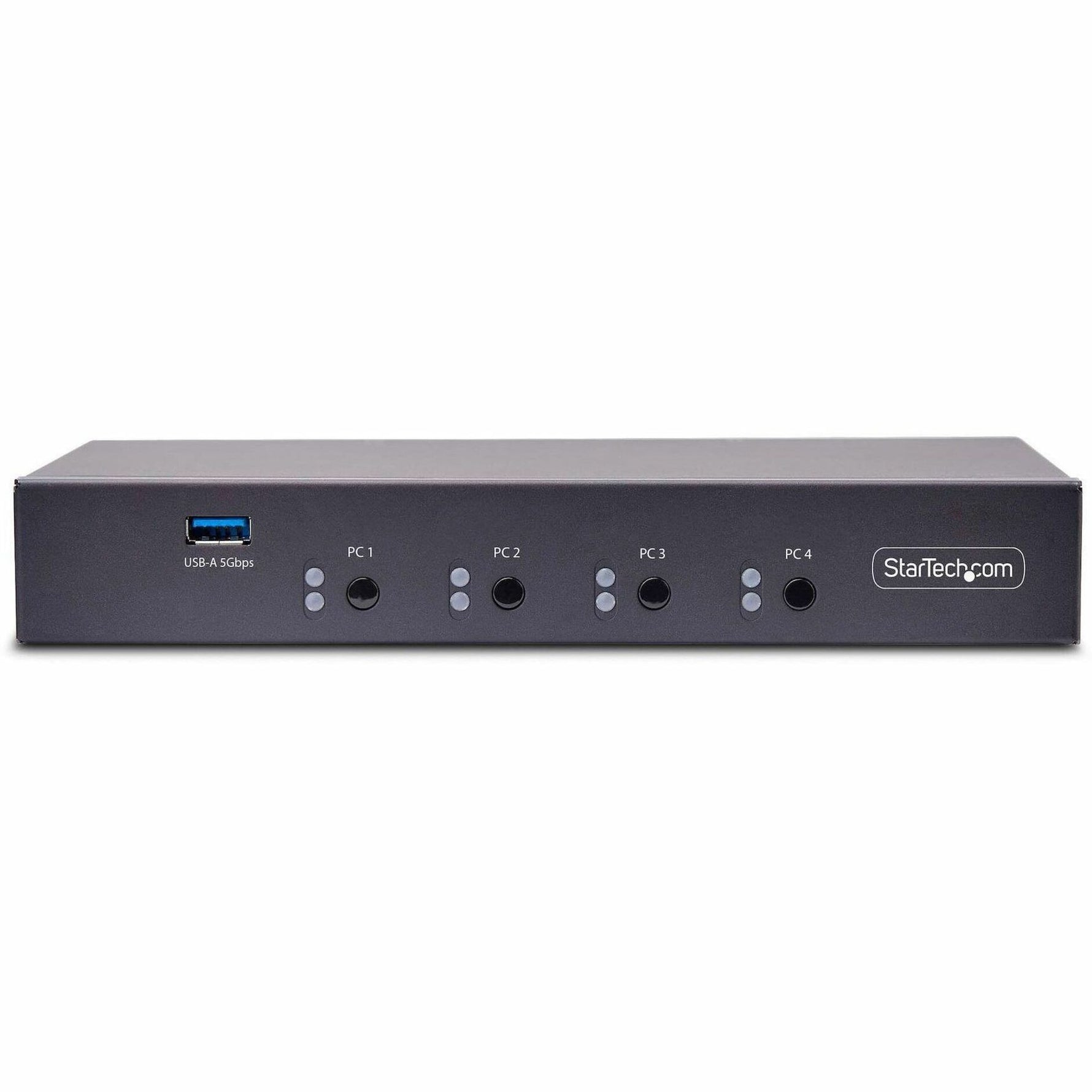 StarTech.com 4-Port KM Switch w/ Mouse Switching, USB 3.0 Keyboard/Mouse Switcher for 4 Computers, 3.5mm and USB Audio, TAA Compliant - Alternate view 7