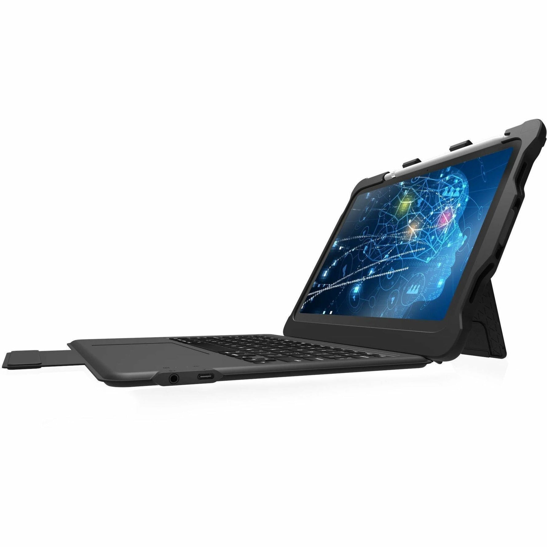 STM Goods Dux Rugged Keyboard/Cover Case Apple iPad (10th Generation) iPad - Black - Left view