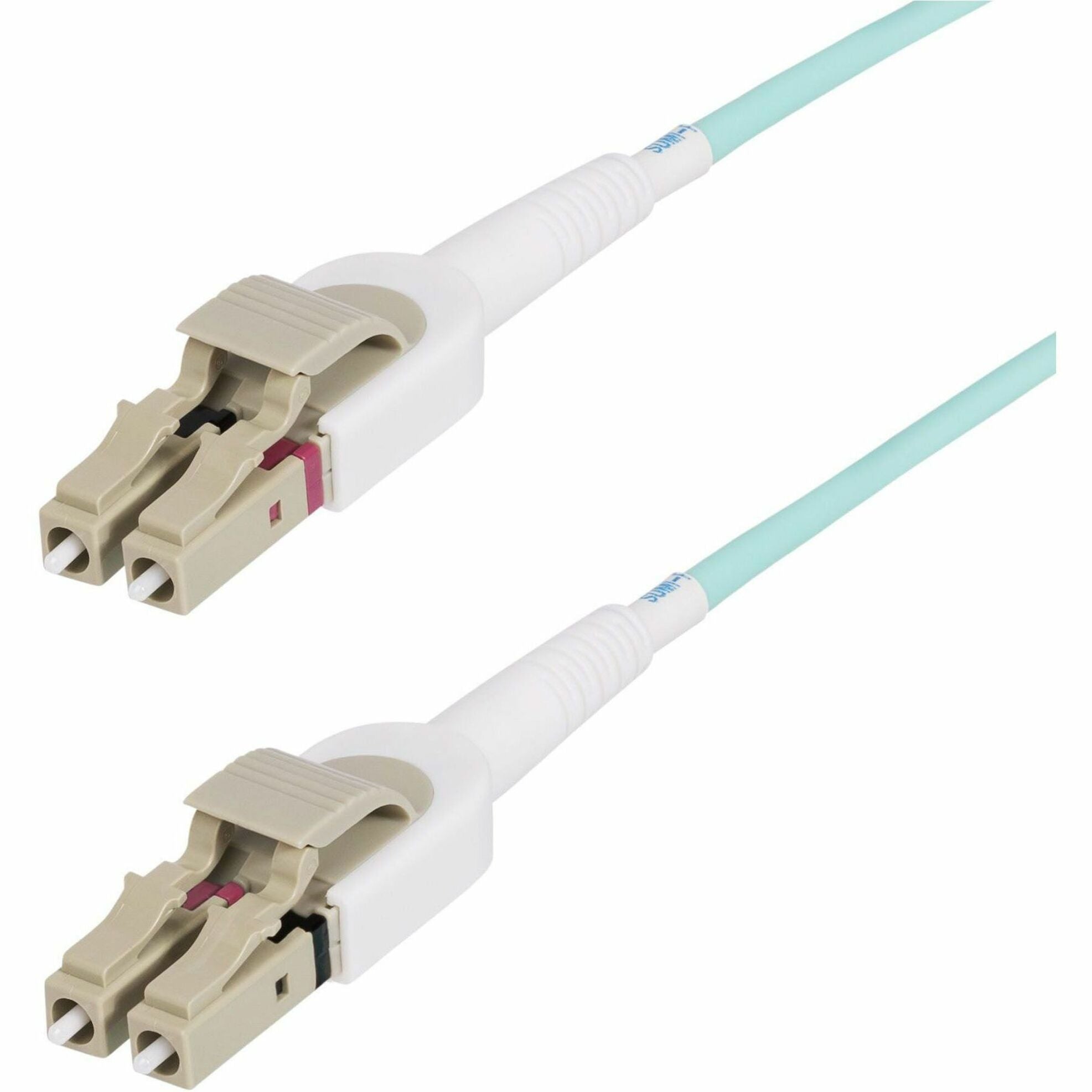 StarTech.com 5m (16.4ft) LC to LC (UPC) OM4 Switchable Fiber Optic Cable 50/125, 100G, Toolless Polarity Switching, LSZH Fiber Jumper Cord