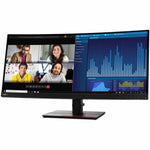 Lenovo ThinkVision P34w-20 34' Class Webcam UW-QHD Curved Screen LED Monitor - 21:9 - Raven Black