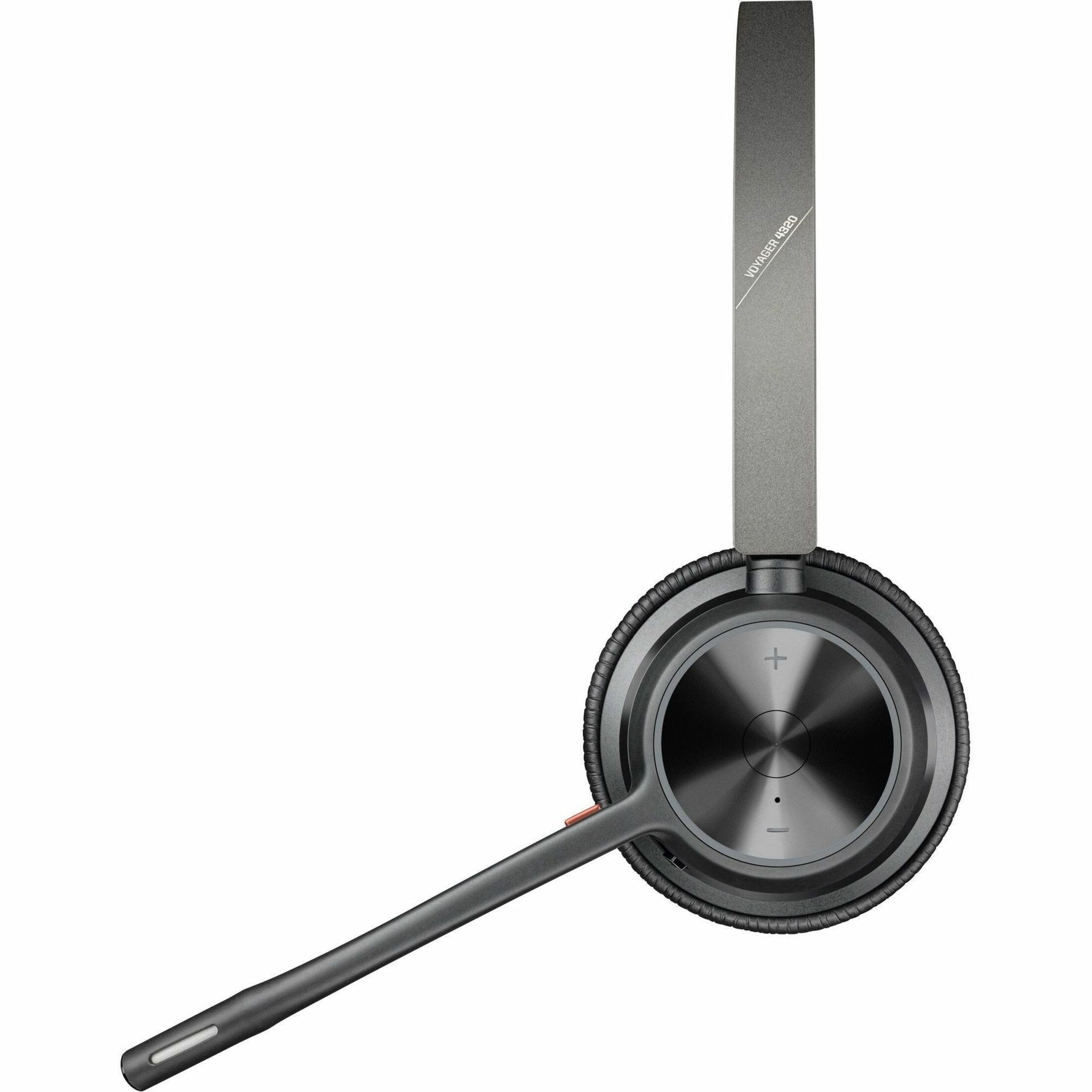 Poly Voyager 4300 UC 4320 Wired/Wireless On-ear, Over-the-head Stereo Headset - Black - Left view