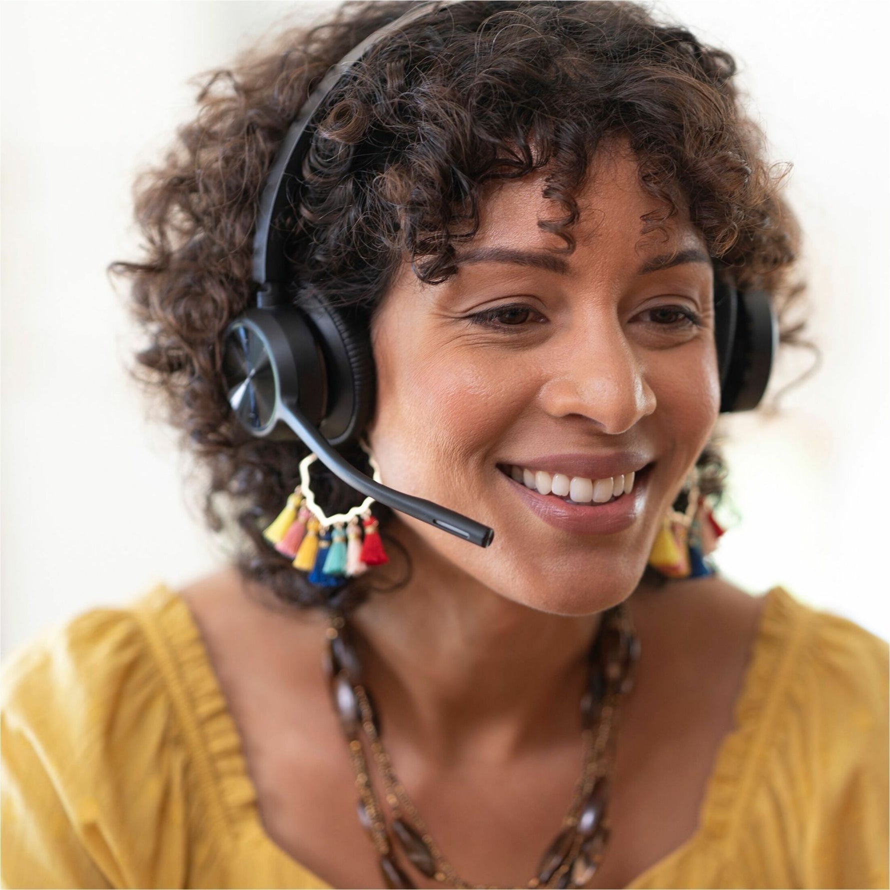 Poly Voyager 4300 UC 4320 Wired/Wireless On-ear, Over-the-head Stereo Headset - Black - Alternate view 7