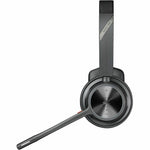 Poly Voyager 4300 UC 4310 Wired/Wireless Over-the-head, On-ear Mono Headset - Black - Left view