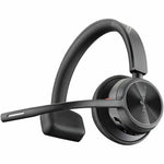 Poly Voyager 4300 UC 4310 Wired/Wireless Over-the-head, On-ear Mono Headset - Black - Bottom view