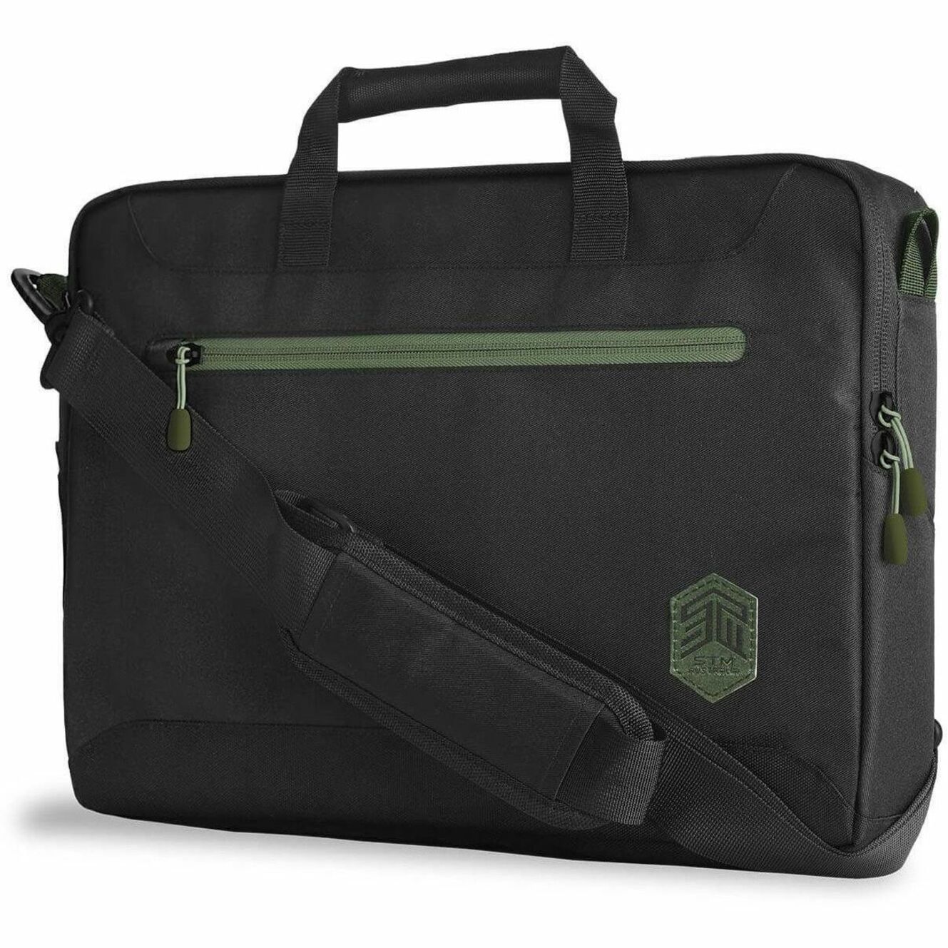STM Goods Eco Carrying Case (Briefcase) for 38.1 cm (15') to 40.6 cm (16') Notebook - Black - Left view