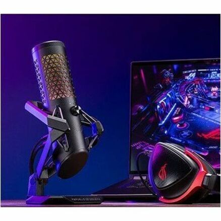 Asus ROG Carnyx Wired Condenser Microphone for Gaming, Studio, Recording, Podcasting, Live Streaming - Black - Alternate view 7