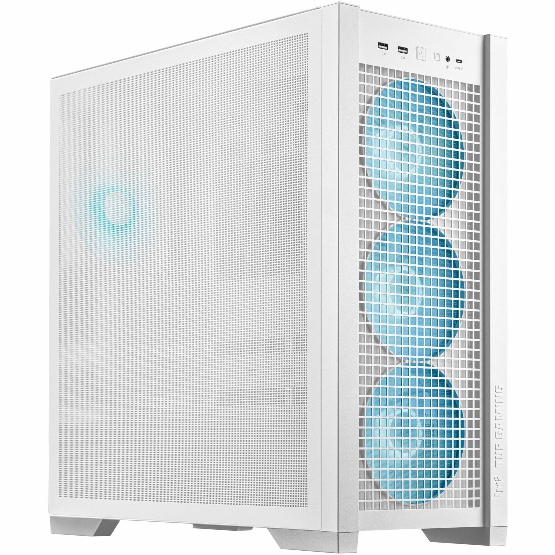 TUF TUF Gaming GT302 ARGB Gaming Computer Case - EATX, ATX Motherboard Supported - Mid-tower - Tempered Glass, Mesh, ABS Plastic, Steel - White - Alternate view 13