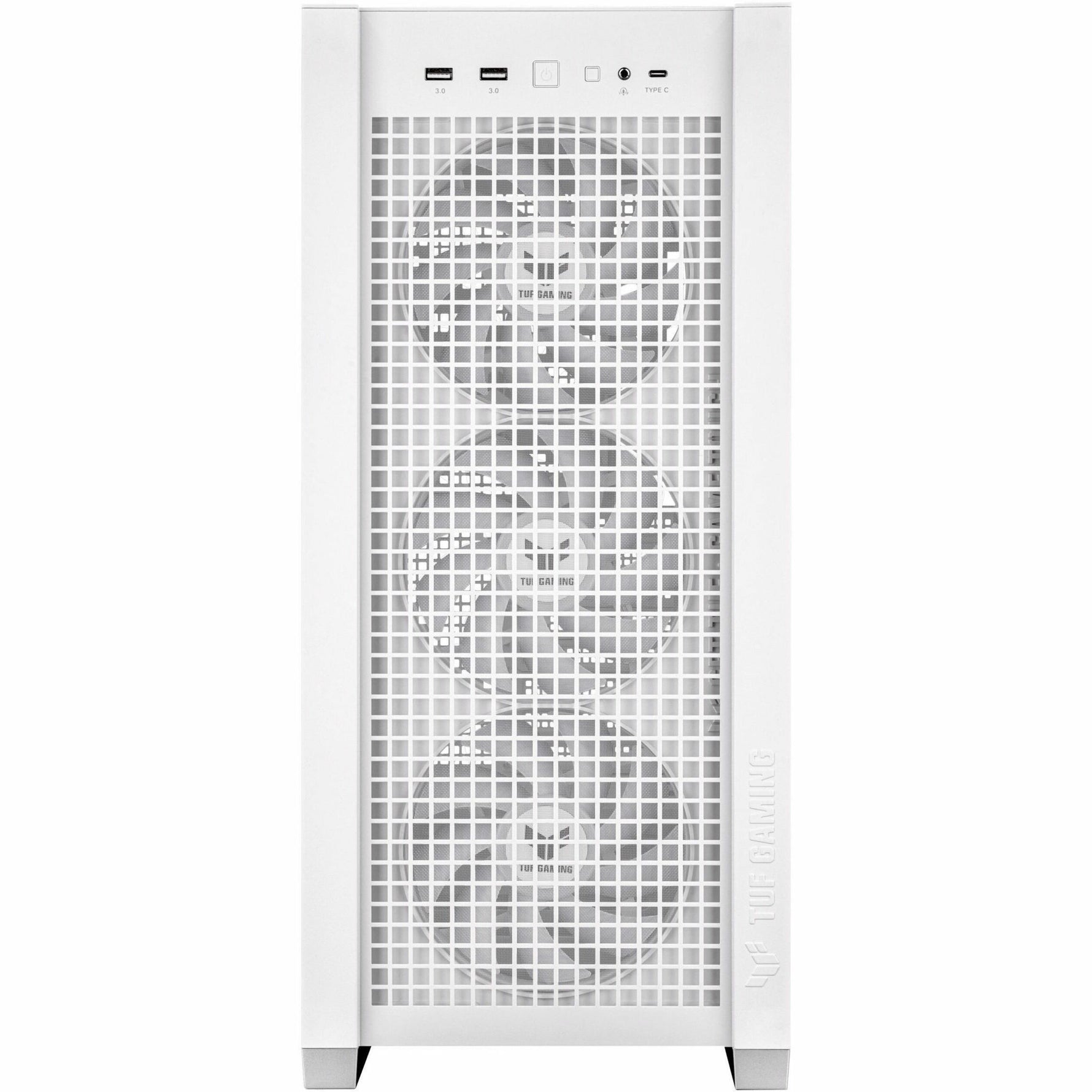 TUF TUF Gaming GT302 ARGB Gaming Computer Case - EATX, ATX Motherboard Supported - Mid-tower - Tempered Glass, Mesh, ABS Plastic, Steel - White - Alternate view 9
