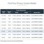 StarTech.com 14-inch 16:10 Flip-Up Privacy Screen with Touch, Anti-Glare Blue Light Filter, Laptop Monitor Screen Protector - Alternate view 6