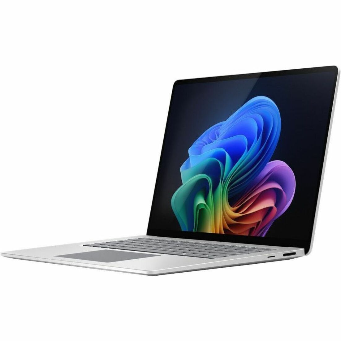 Microsoft Surface Laptop 7 13.8' Touchscreen Notebook - 120 Hz - Qualcomm Snapdragon X Plus - 16 GB - 512 GB SSD - Platinum - Left view