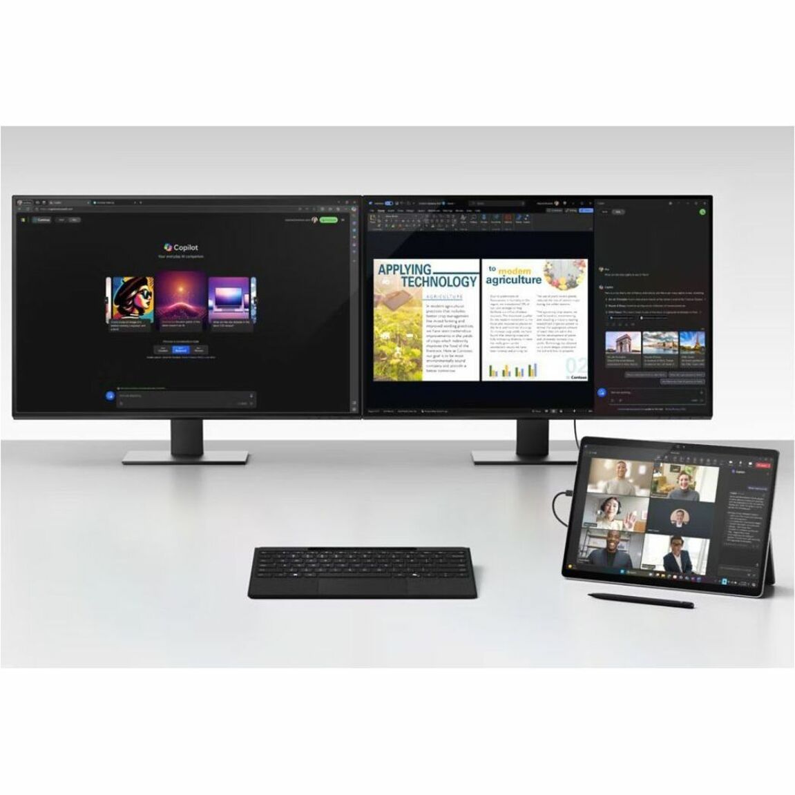 Microsoft Surface Pro 11 Tablet - 13' - Qualcomm Snapdragon X Plus - 16 GB - 256 GB SSD - Windows 11 Pro - Platinum - Alternate view 7