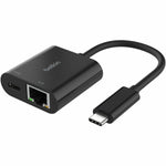 Belkin Connect Ethernet Adapter for MacBook, iPad Pro, MacBook Pro, Workstation - Portable - Black