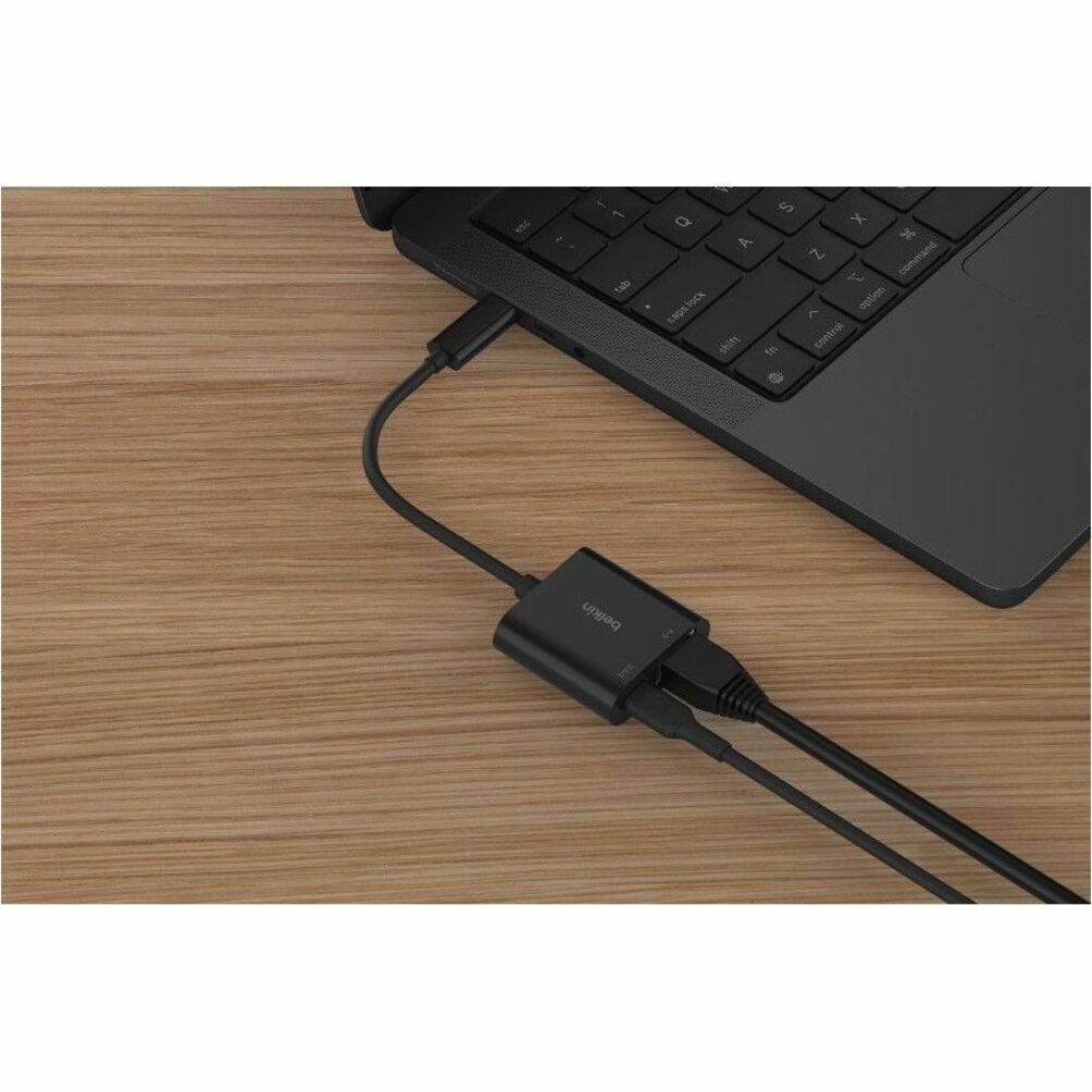 Belkin Connect Ethernet Adapter for MacBook, iPad Pro, MacBook Pro, Workstation - Portable - Black