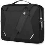 STM Goods Myth Carrying Case (Briefcase) for 33 cm (13') to 35.6 cm (14') Apple MacBook Pro - Magnet Black - Left view