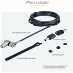 StarTech.com 25-Pack Universal Laptop Lock 6.6ft, Master Keyed Locking Cable, Security Cable, Compatible w/Noble Wedge&reg;/Nano/K-Slot - Alternate view 7