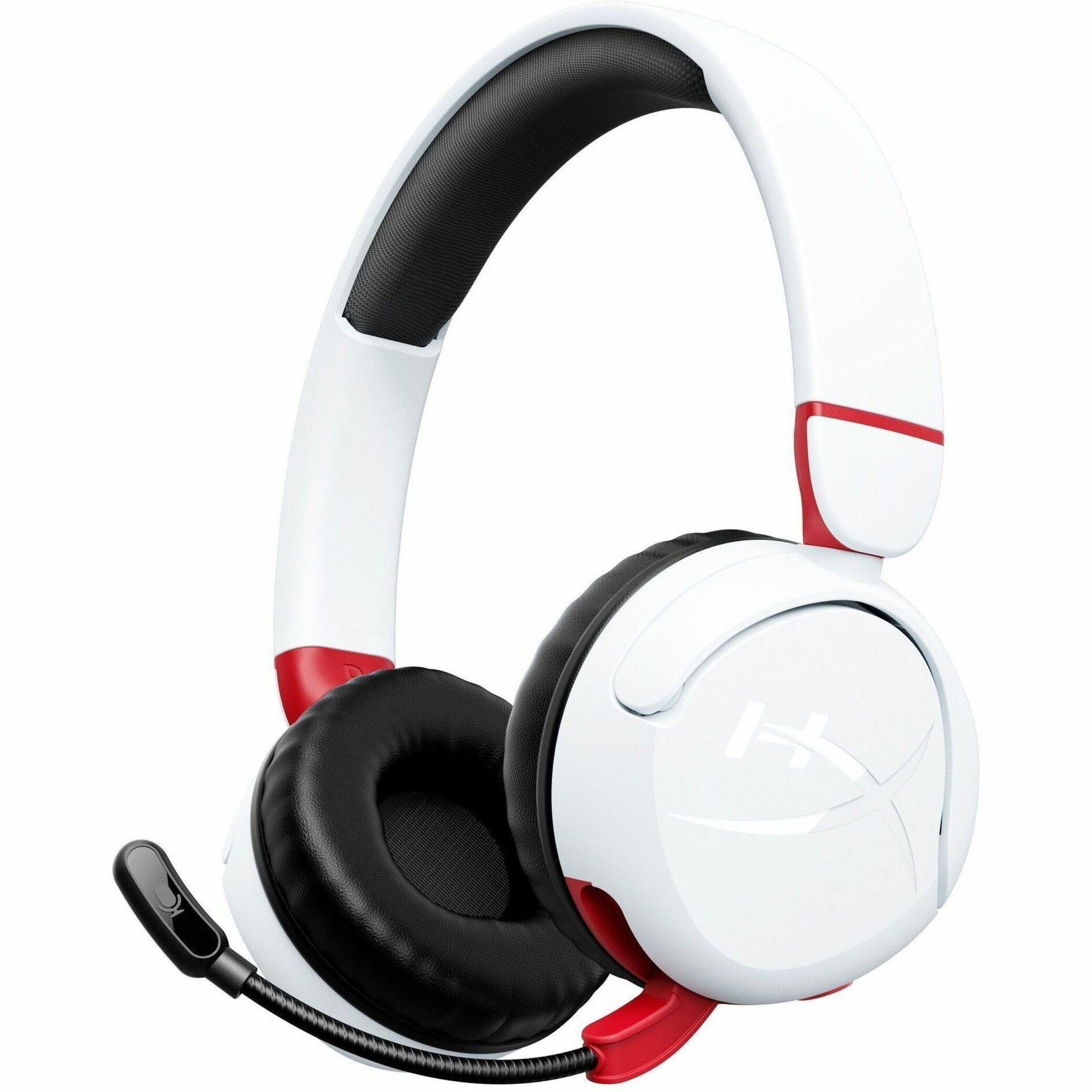 HyperX Cloud Mini Wired/Wireless Over-the-head, On-ear Stereo Gaming Headset - White - Bottom view