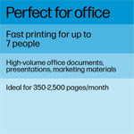 HP LaserJet Pro 3000 3001dw Desktop Wireless Laser Printer - Monochrome - Alternate view 6